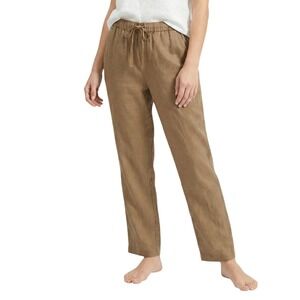 Everlane Linen Easy Pants Mens L Toasted Coconut Brown Casual Drawstring Casual